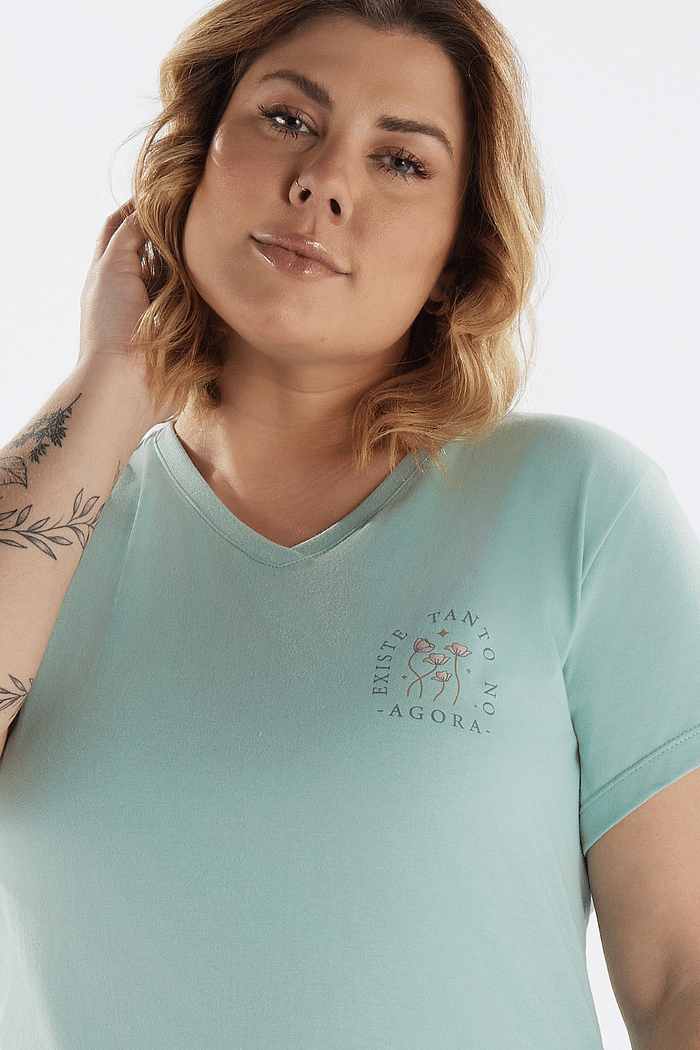 PIJAMA MEIA MANGA EM MEIA MALHA COM BERMUDA EM MALHA ROTATIVA FEMININO