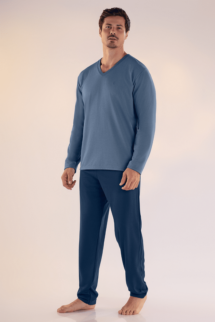 PIJAMA LONGA MOLETINHO MASCULINO