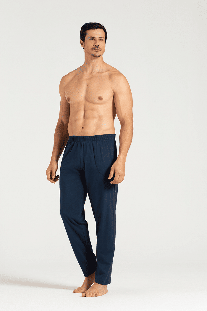 CALCA MASCULINA COM BOLSOS EM MEIA MALHA 