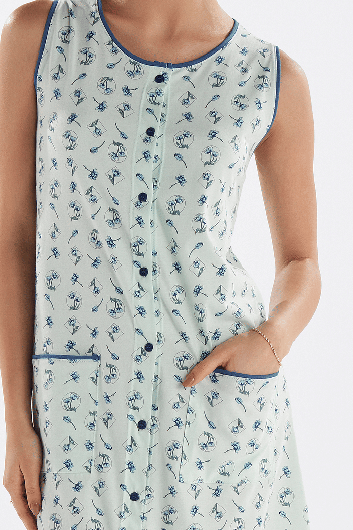 CAMISOLA REGATA ABERTURA FRONTAL EM MALHA ROTATIVA FEMININNO 