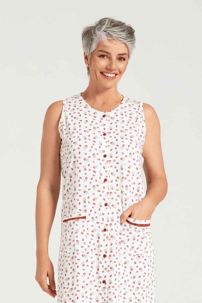 CAMISOLA REGATA ABERTURA FRONTAL EM MALHA ROTATIVA FEMININO 