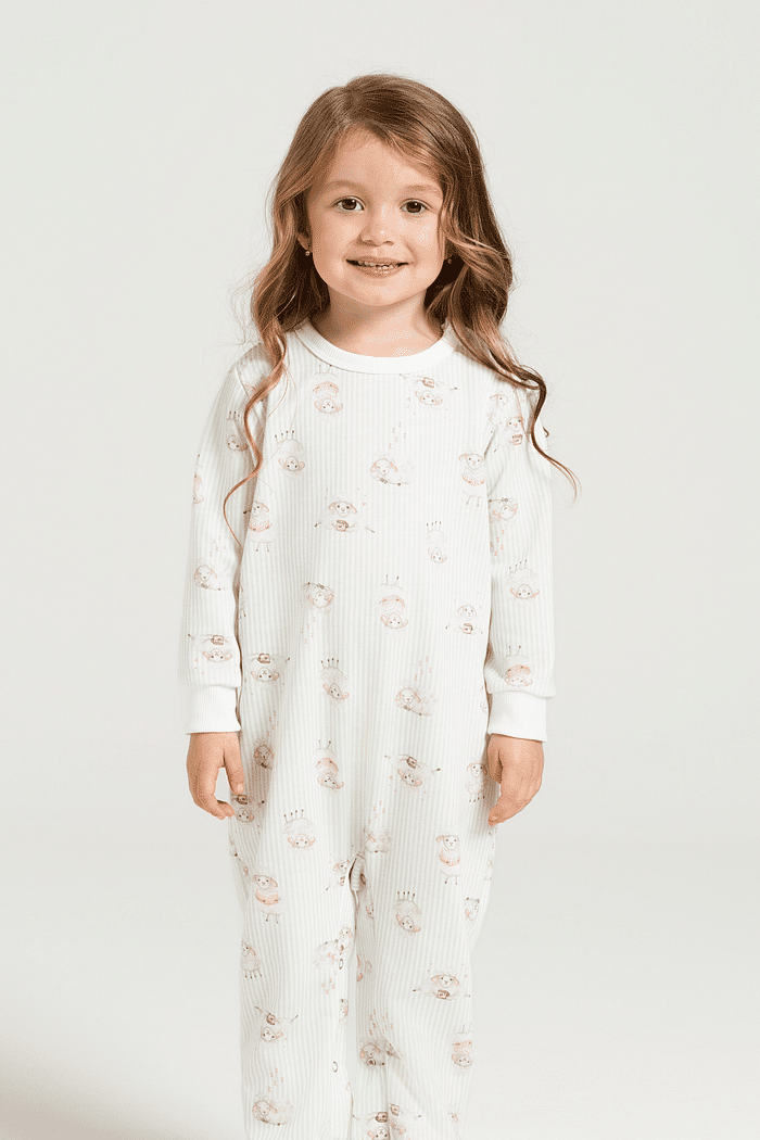 MACAQUINHO MANGA LONGA EM MOLETINHO ROTATIVO INFANTIL 