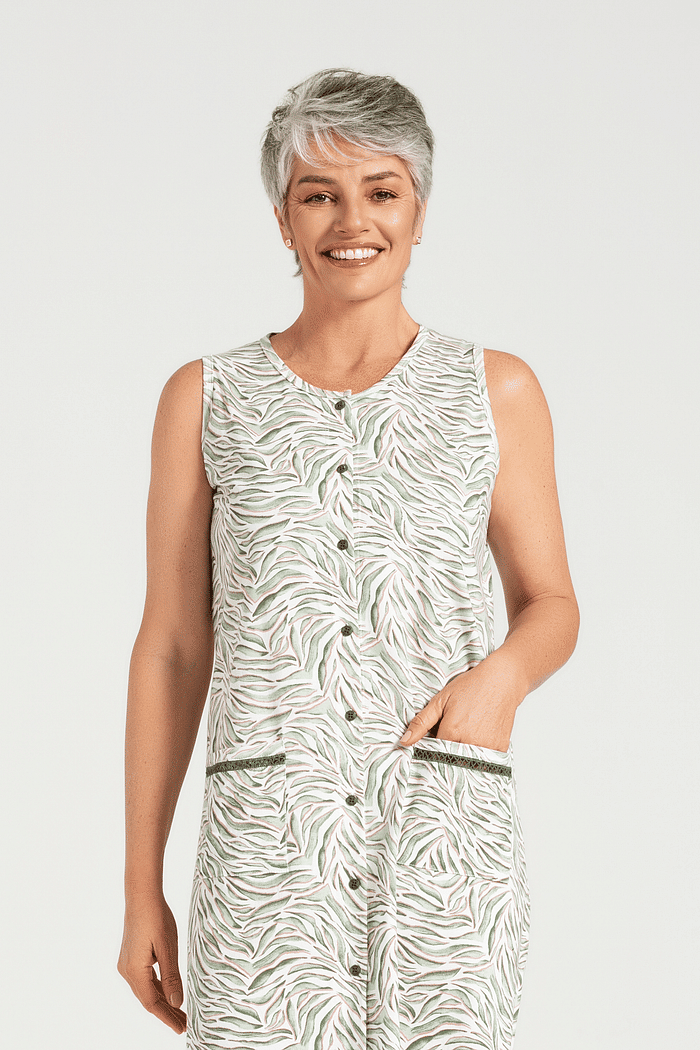 CAMISOLA REGATA ABERTURA FRONTAL EM MALHA ROTATIVA FEMININO 