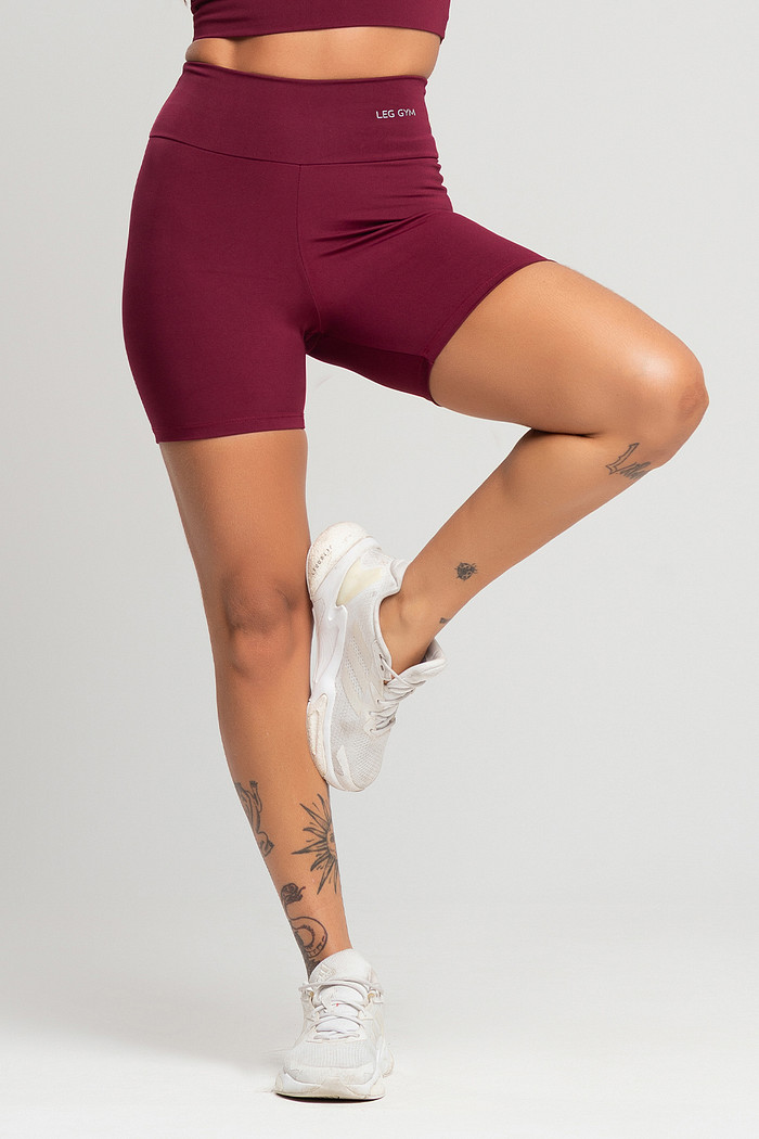 Shorts Feminino Fitness Bordô