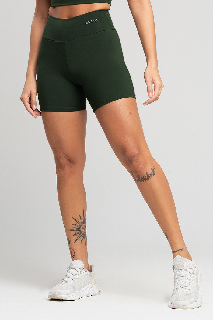 Shorts Feminino Fitness Verde Sálvia