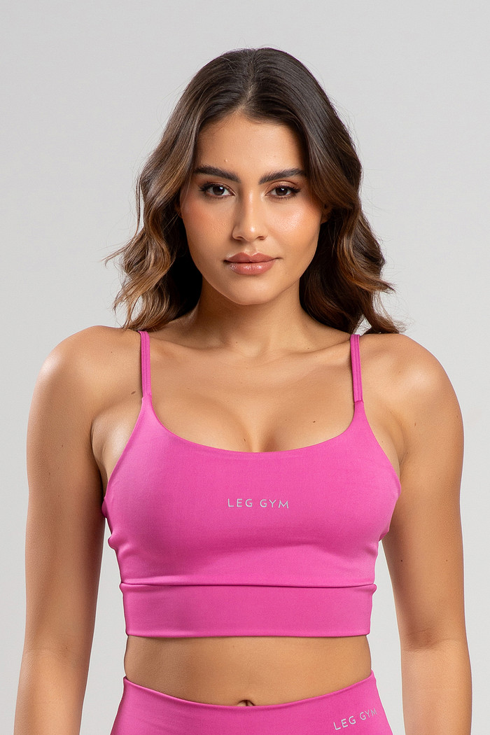 Top Feminino Fitness Pink