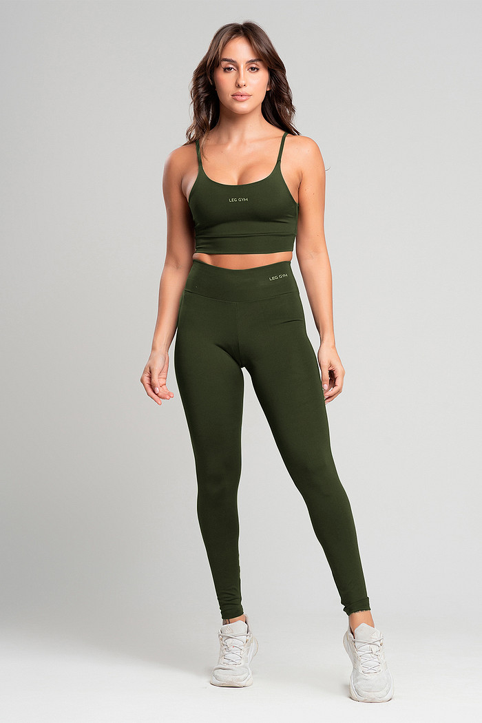 Conjunto Feminino Fitness Legging e Top Elite