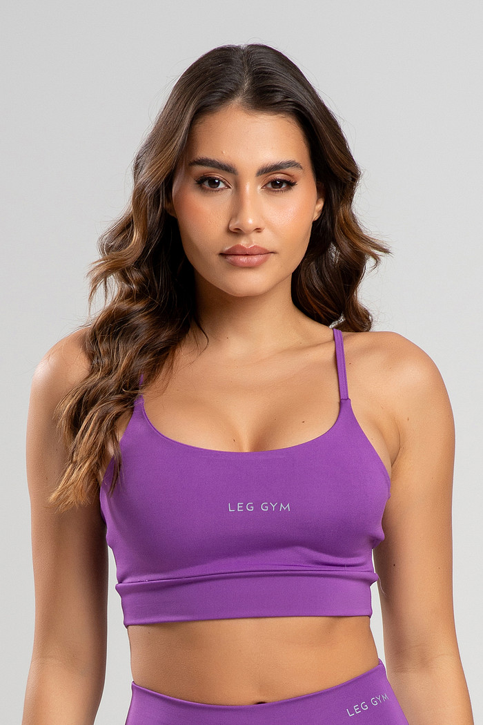 Top Feminino Fitness Roxo