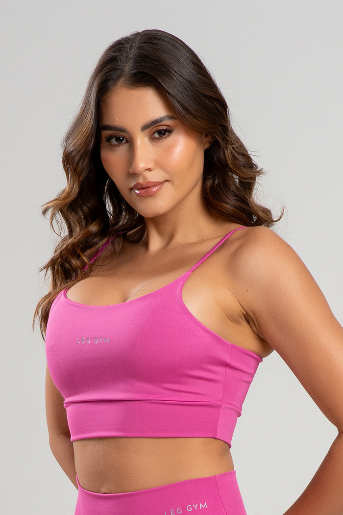 Top Feminino Fitness Pink