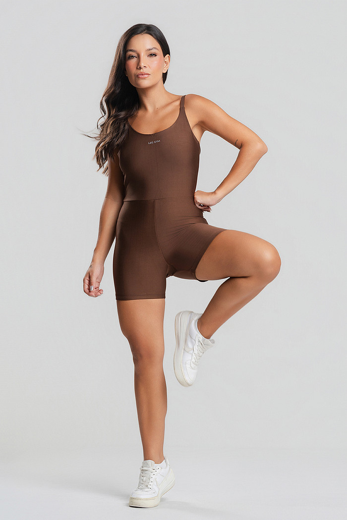 Macaquinho Fitness Marrom