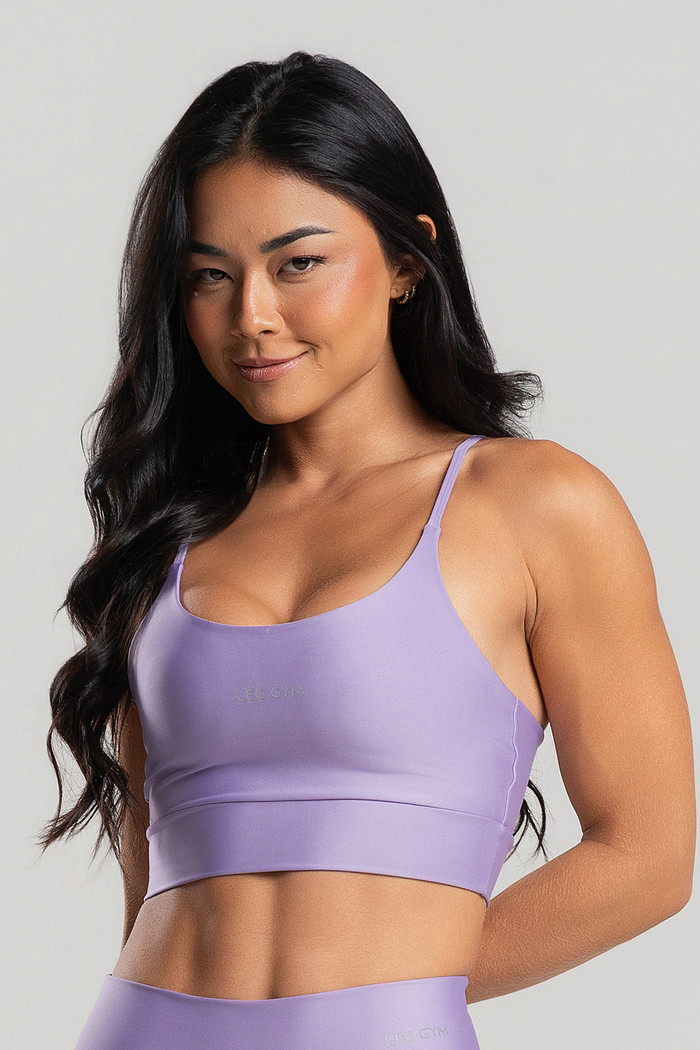 Top Feminino Fitness Lilás
