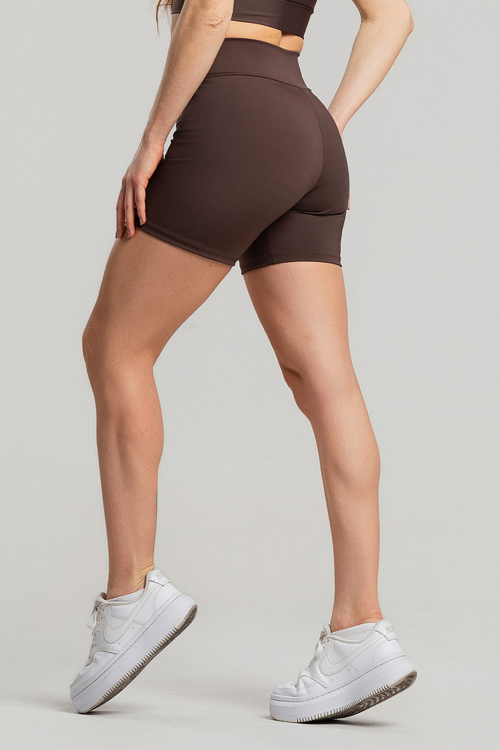 Shorts Feminino Fitness Marrom