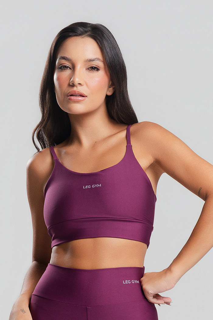 Top Feminino Fitness Malbec