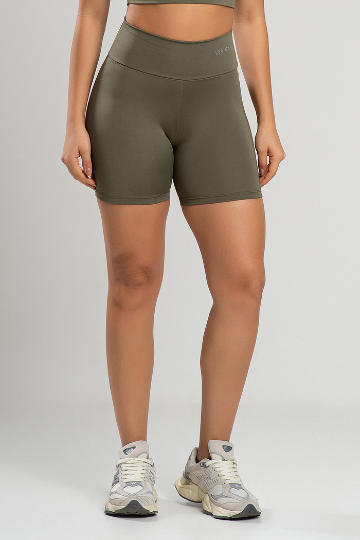 Shorts Feminino Fitness Verde Militar