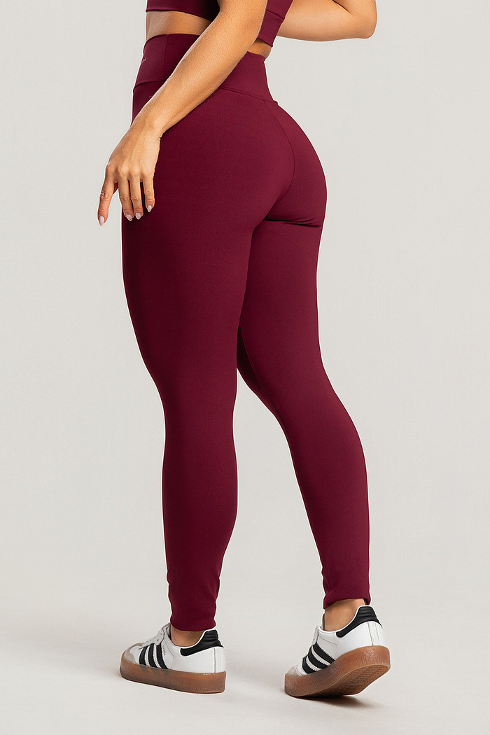 Legging Feminina Fitness Bordô