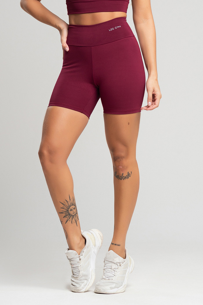 Shorts Feminino Fitness Bordô