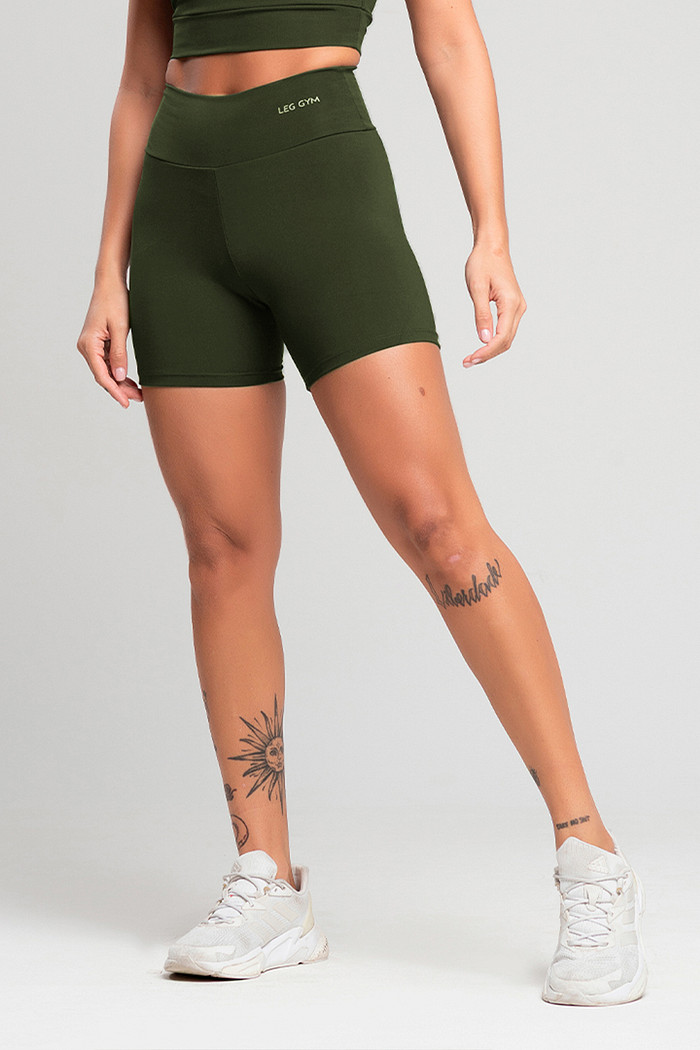 Shorts Feminino Fitness Verde Sálvia
