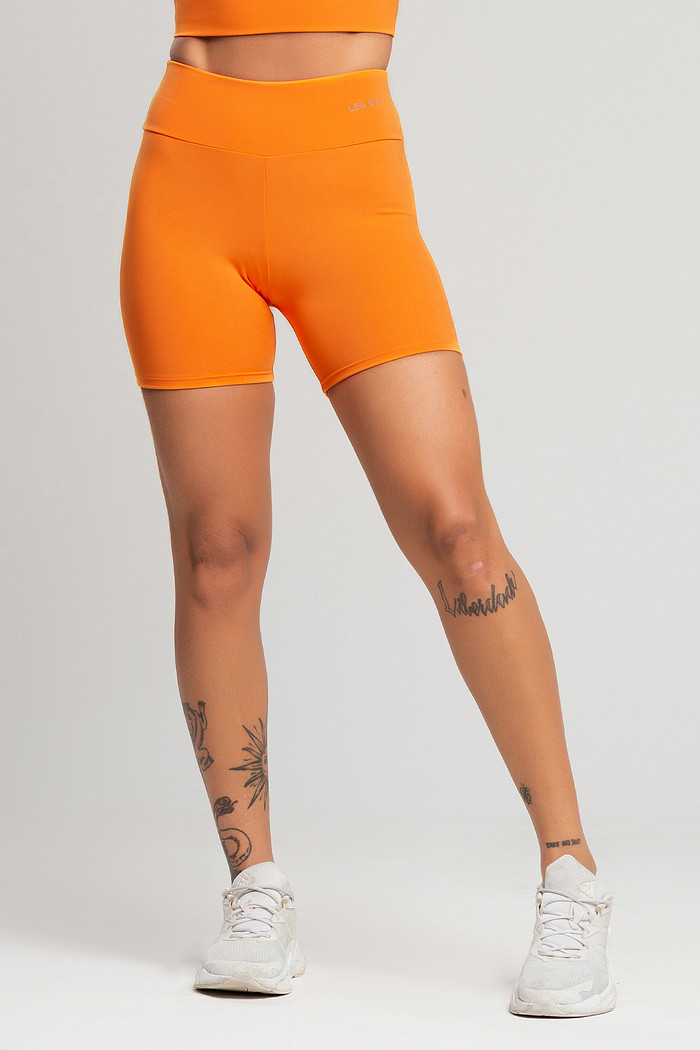 Shorts Feminino Fitness Laranja