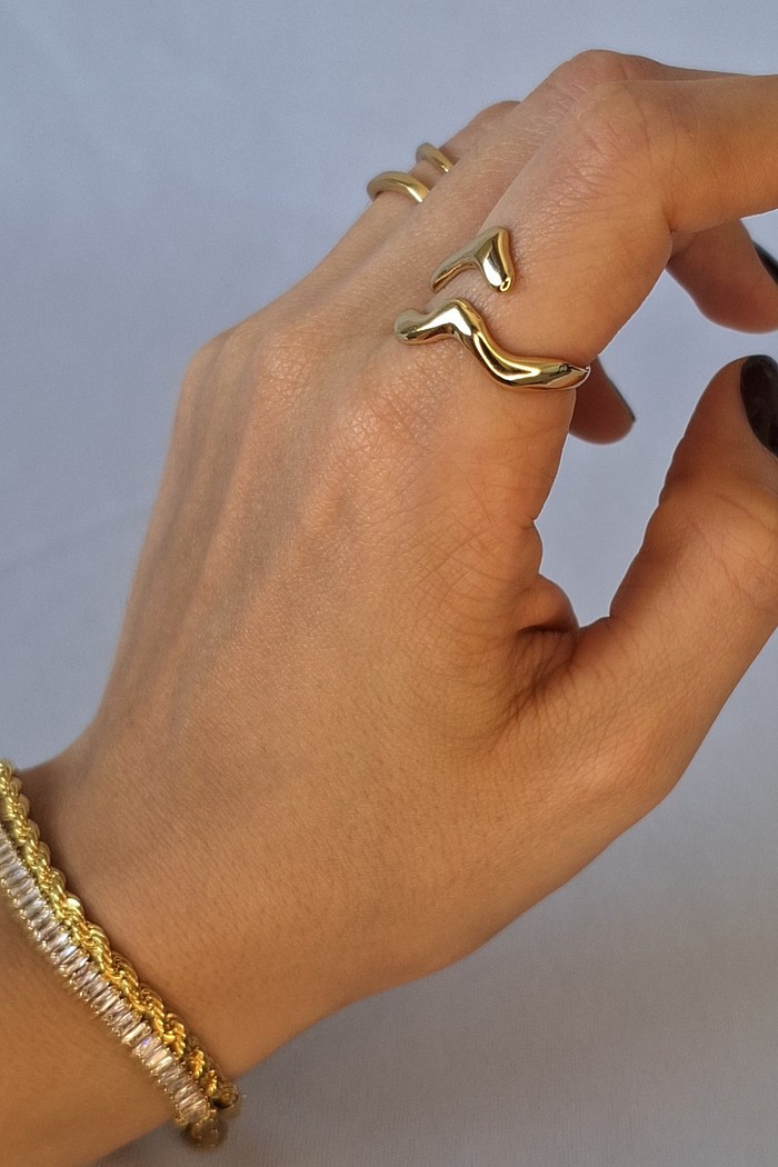 Anel Curve | Ouro 18k