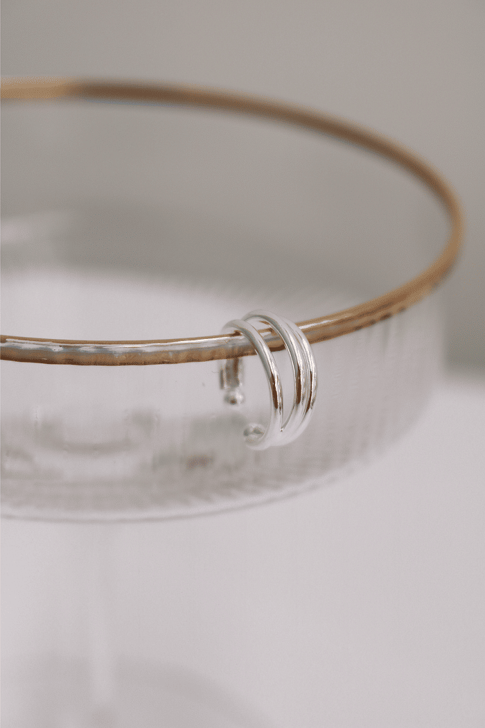 Brinco Triplo Basique | Prata 925