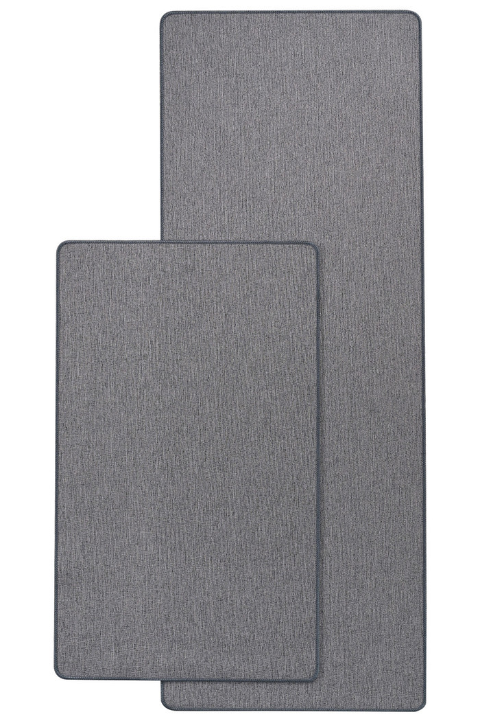 Kit 2 Tapetes Para Cozinha Antiderrapante MultiUso  - Chumbo