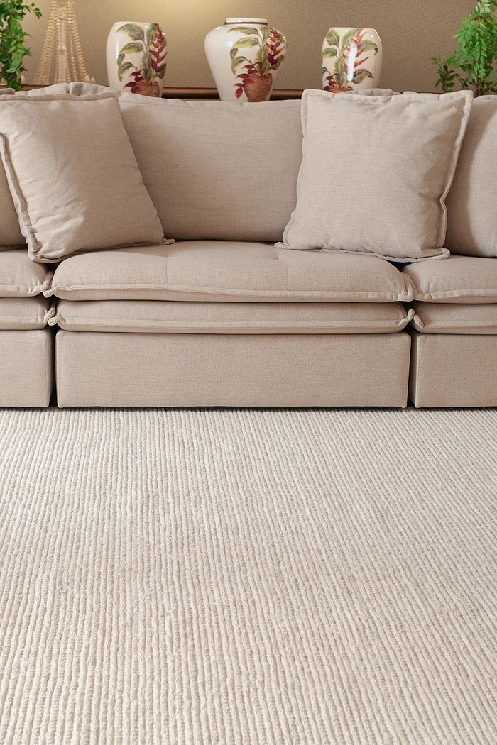 Tapete Indiano Artesanal Algodão e Lã Weaves Passadeira 66x180