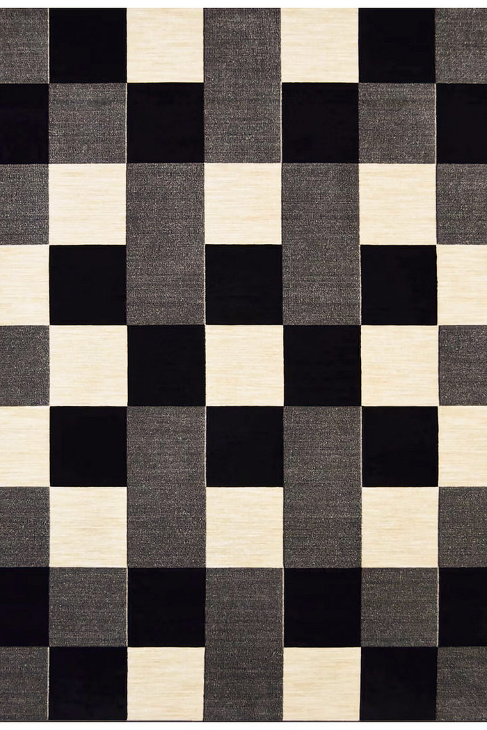 Tapete para Sala Grande de Veludo com Antiderrapante - Dante BLK 250x350