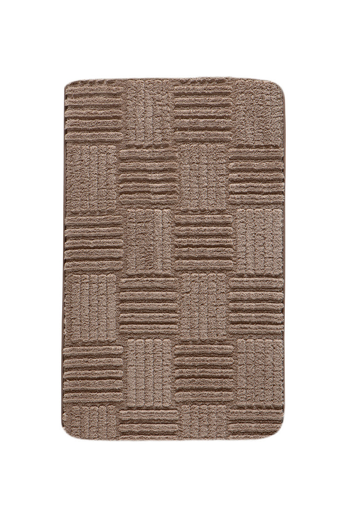 Tapete Banheiro Flufy Microfibra Antiderrapante 45x65 - Bege