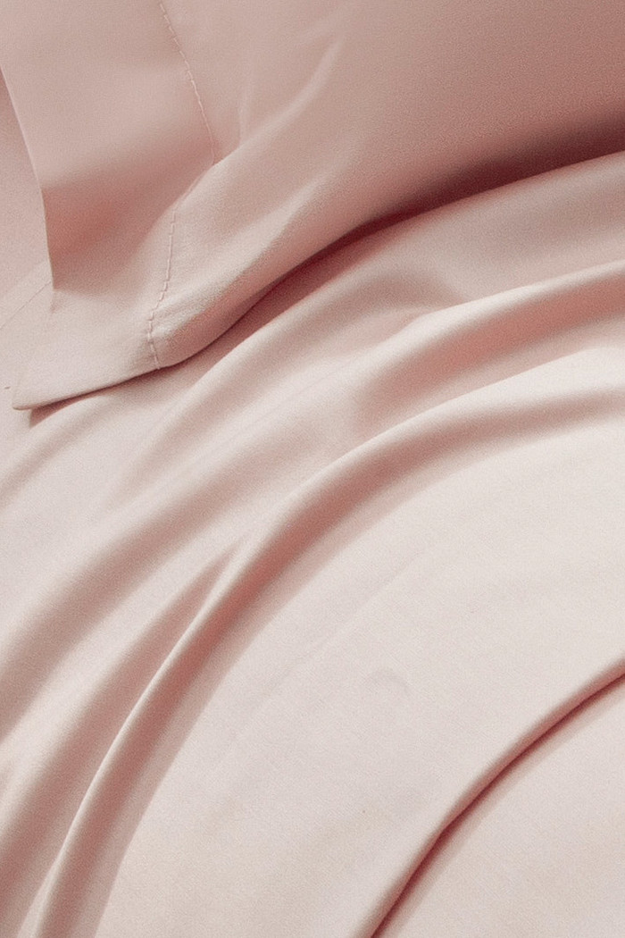 Jogo de Cama Casal Cetim 300 Fios 100% Algodão Rose