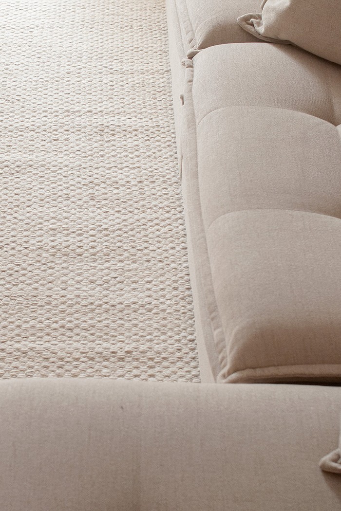 Tapete Indiano Artesanal Algodão e Lã Zurih Passadeira 66x180