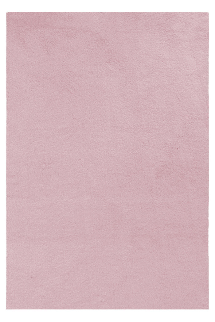 Tapete Peludo Ultra Macio Pele de Coelho Antiderrapante Rosa 200x240