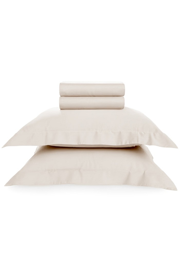 Jogo de Lençol Casal Cetim 400 Fios Marfim