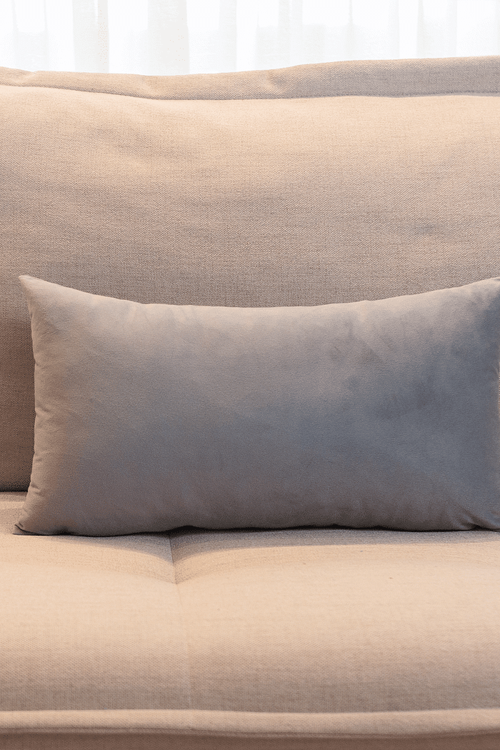 Capa de Almofada Veludo Premium Decorativa - Cinza Arcade 30cm x 50cm