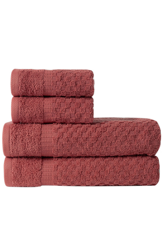 Jogo de Toalha 4 Peças Porto - Rosa Jogo Banho