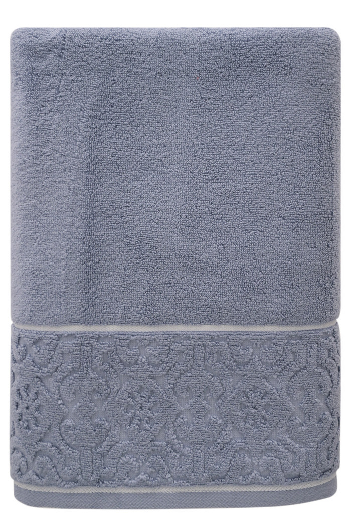 Toalha Banho 500g Super Soft Zero Twist Arabesco 70cmx140m Azul