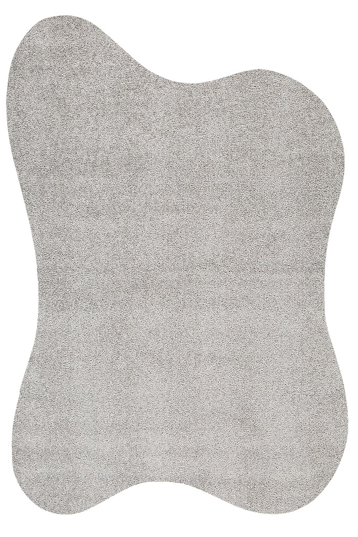 Tapete Organico 140x200 Liso Cinza 01