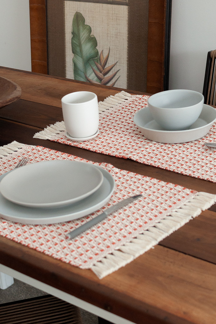 Jogo Americano Artesanal de 2 Peças 32cm x 45cm Reliquia Cenoura