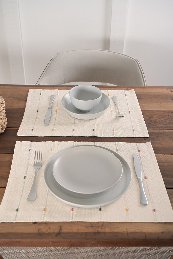 Jogo Americano Artesanal de 2 Peças 32cm x 45cm Jamal Colors