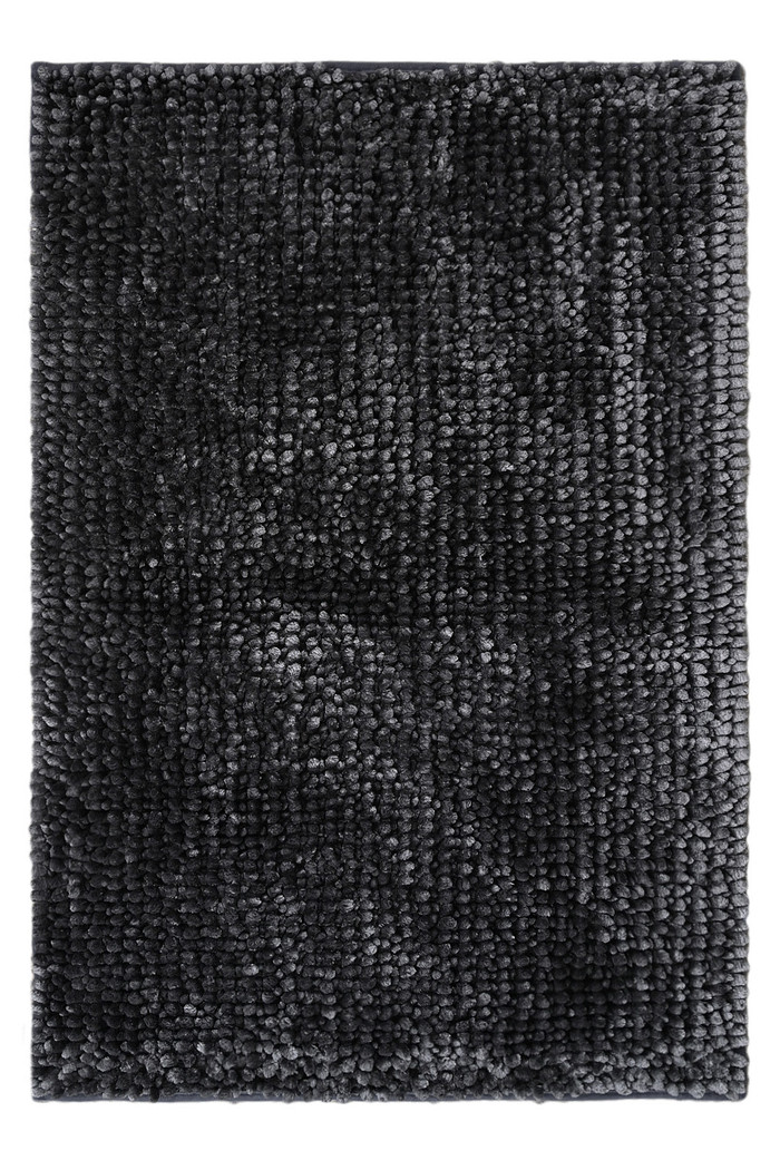 Tapete Banheiro Antiderrapante Luna 60x90 Cinza Chumbo