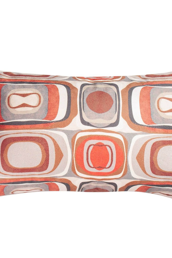 Capa de Almofada Baguete Suede Veludo Pedras 25cm x 42cm - Laranja