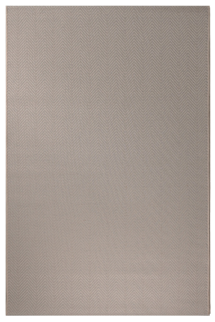 Tapete Sala 300x400 Sisal Sintetico Araçá Bege e Cinza