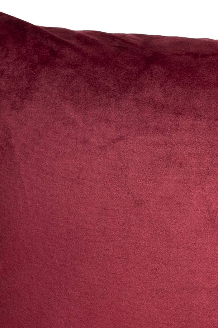 Capa de Almofada Veludo Liso Vinho 55cm x 55cm