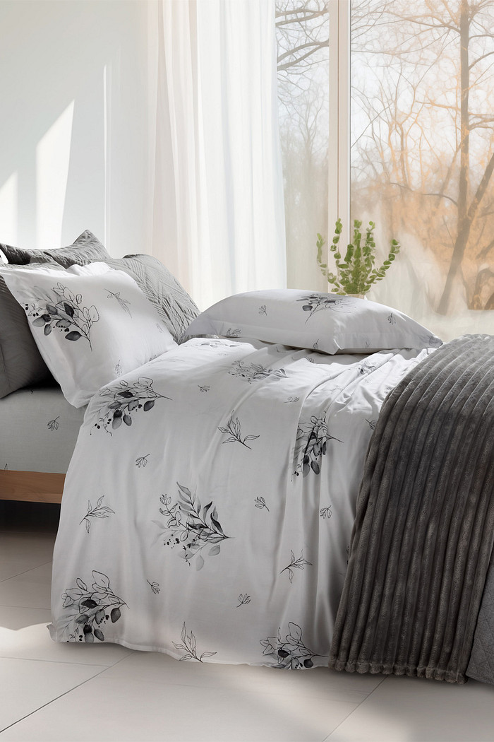 Jogo de Cama Solteiro Cetim 300 Fios 100% Algodão Marseille