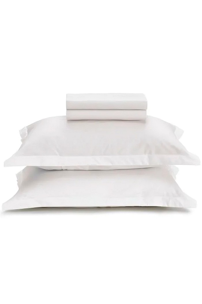 Jogo de Lençol King Cetim 400 Fios Branco