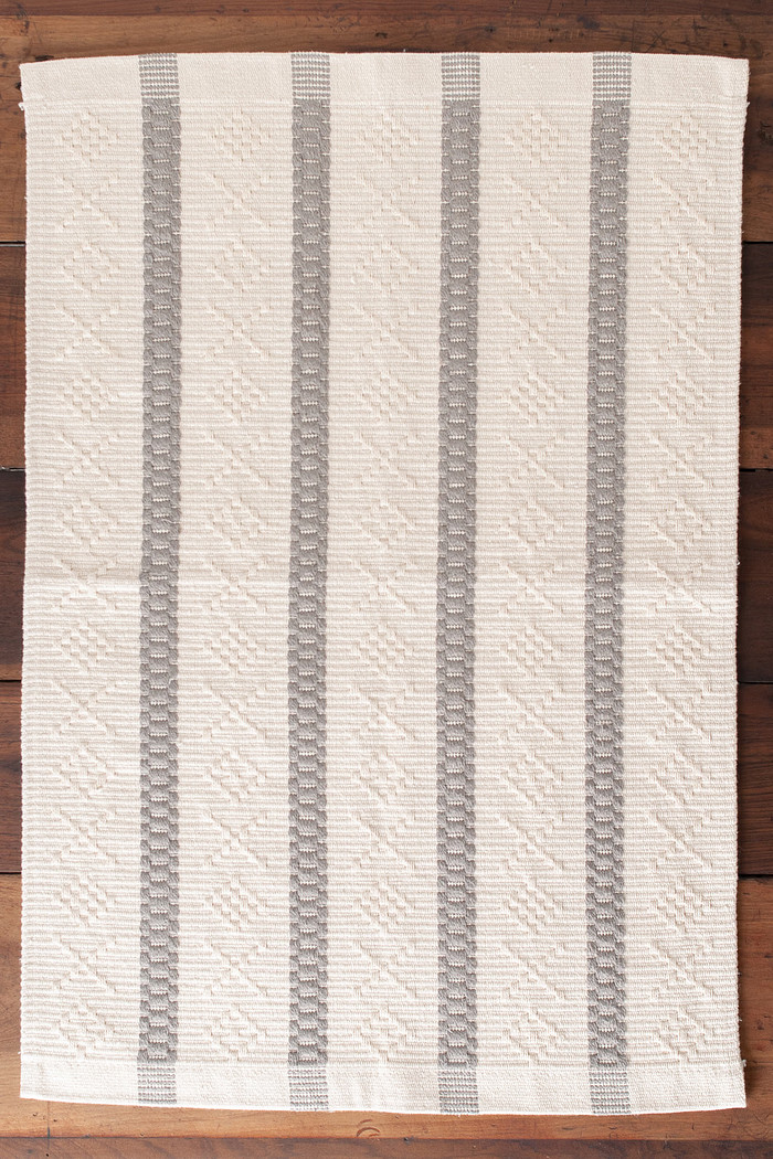 Tapete Passadeira para Cozinha 50x150 Avulso Veneza Cru e Cinza