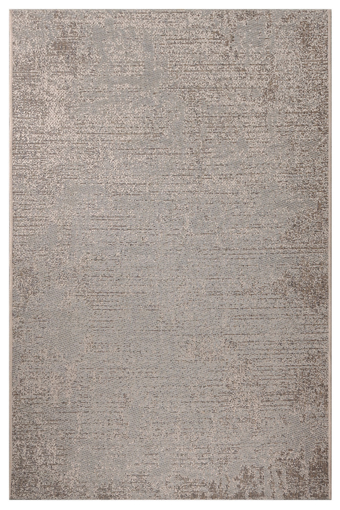 Tapete Sala 200x300 Sisal Sintetico Cambará Bege e Grafite