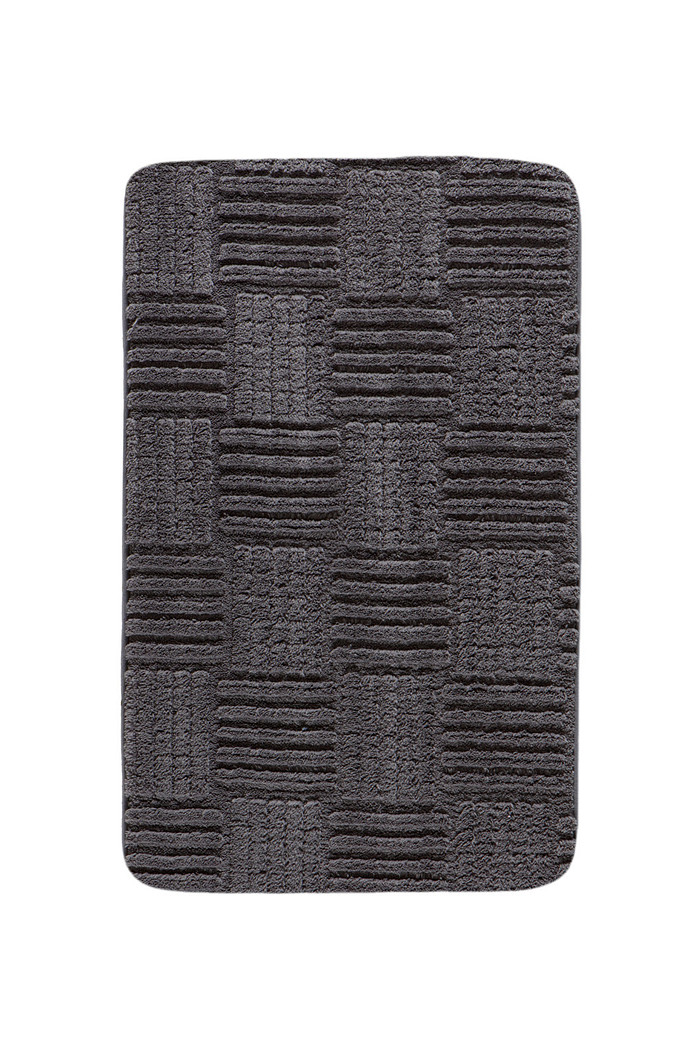 Tapete Banheiro Flufy Microfibra Antiderrapante 45x65 - Cinza