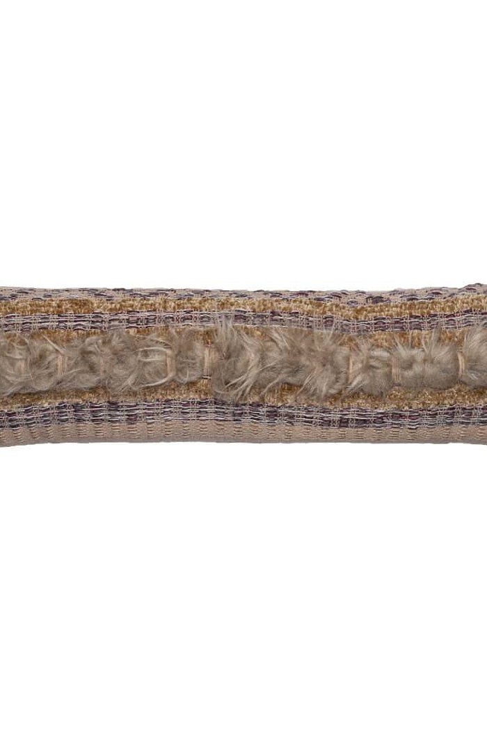 Capa de Almofada Baguete Artesanal 24cm x 80cm Nina Bege 