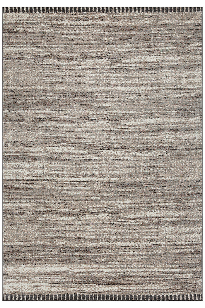 Tapete para Sala 250x350 Nord Estonado Chumbo e Bege