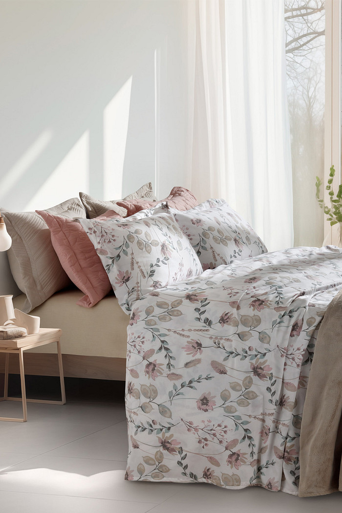 Jogo de Cama Solteiro Cetim 300 Fios 100% Algodão Lissa